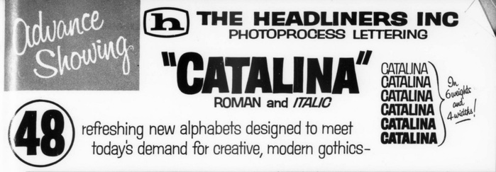Detail of the advance showing of Catalina in Art Direction, Vol. 9, No. 1, April 1957