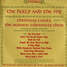 The Mormon Tabernacle Choir –&nbsp;<cite>The Holly and the Ivy</cite> album art