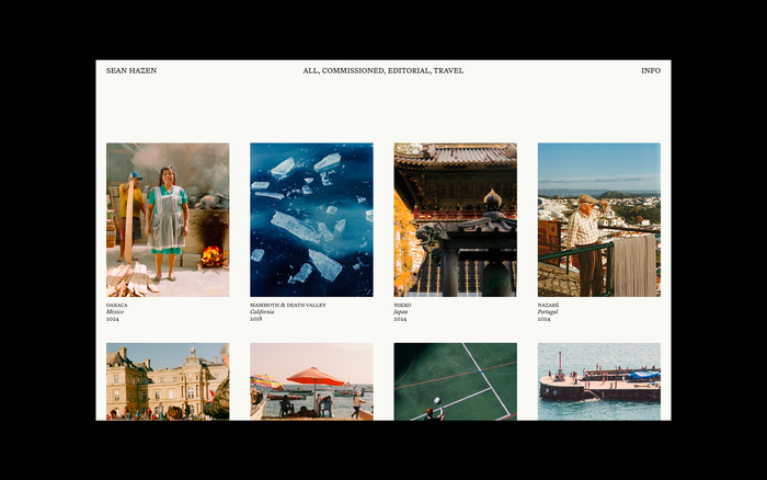Sean Hazen portfolio website 6