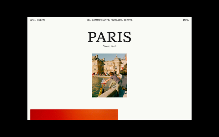 Sean Hazen portfolio website 7