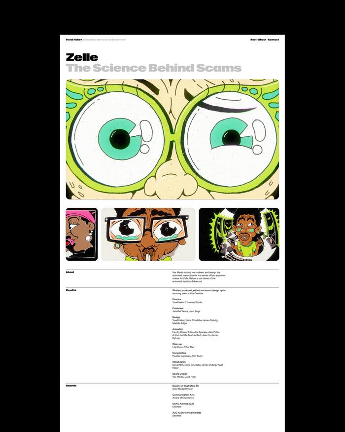Yuval Haker portfolio website 4