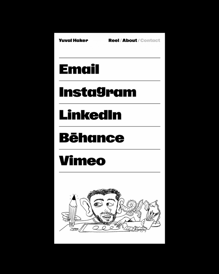 Yuval Haker portfolio website 6