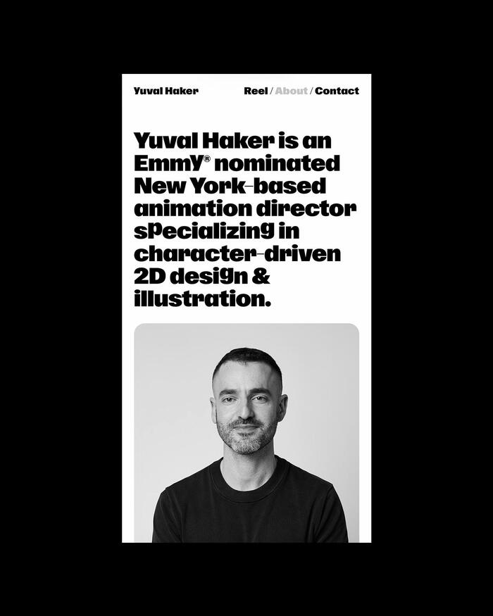 Yuval Haker portfolio website 8