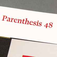 <cite>Parenthesis</cite>, issue 48