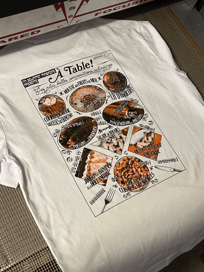 “À table!” poster and T-shirt 9