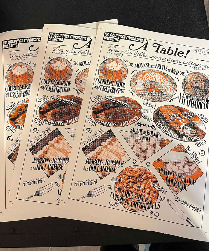 “À table!” poster and T-shirt 8