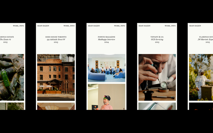 Sean Hazen portfolio website 12