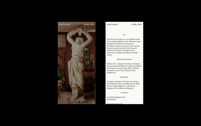 Sean Hazen portfolio website 11