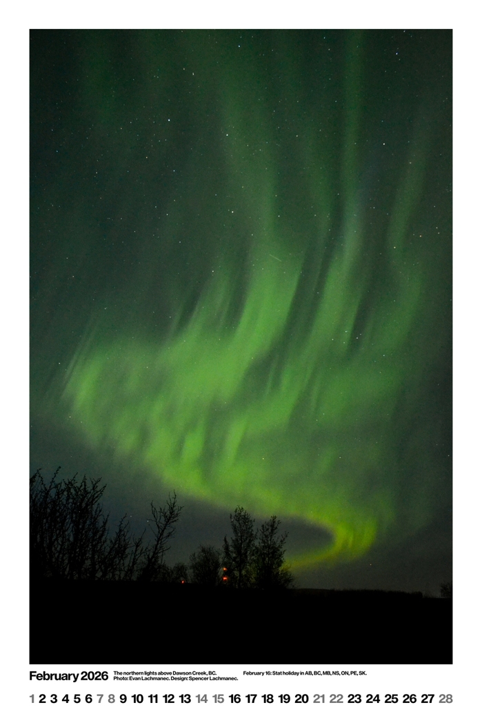 Photos of Southern Canada wall calendar 1