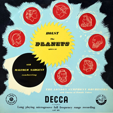 The London Symphony Orchestra – <cite>The Planets</cite> by Gustav Holst album art