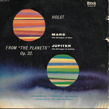 Philharmonic Promenade Orchestra – <cite>“</cite>Mars” / “Jupiter” by Gustav Holst single cover