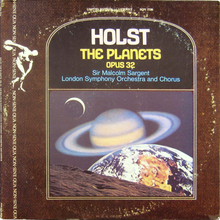 <span>London Symphony Orchestra – <cite>The Planets</cite> by Gustav Holst album art, Sine Qua Non</span>