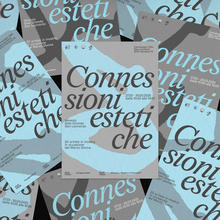 <cite>Connessioni estetiche</cite> exhibition communication