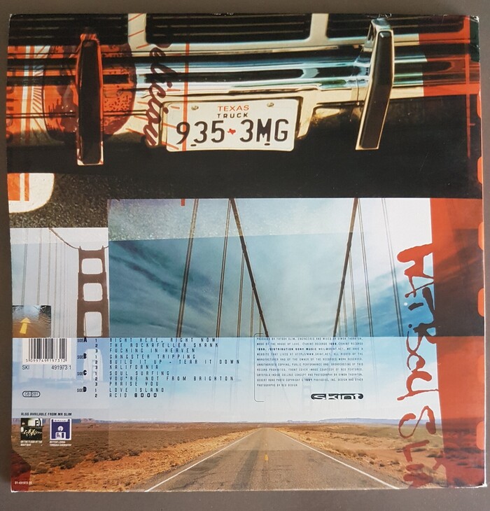 Back cover of the double vinyl edition
