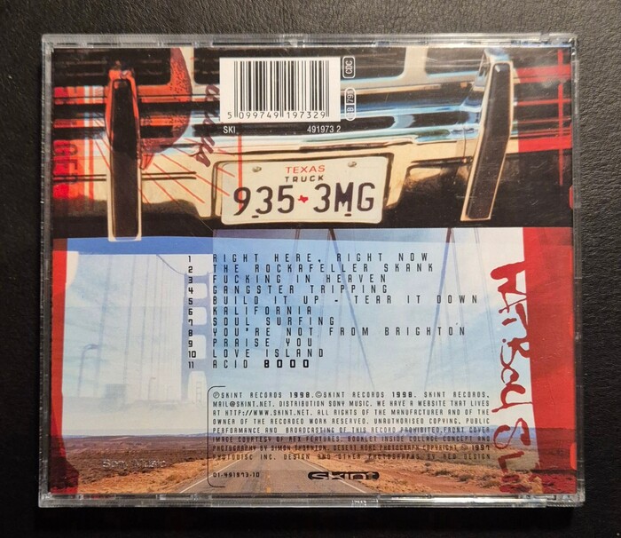 Back cover of the compact disc edition