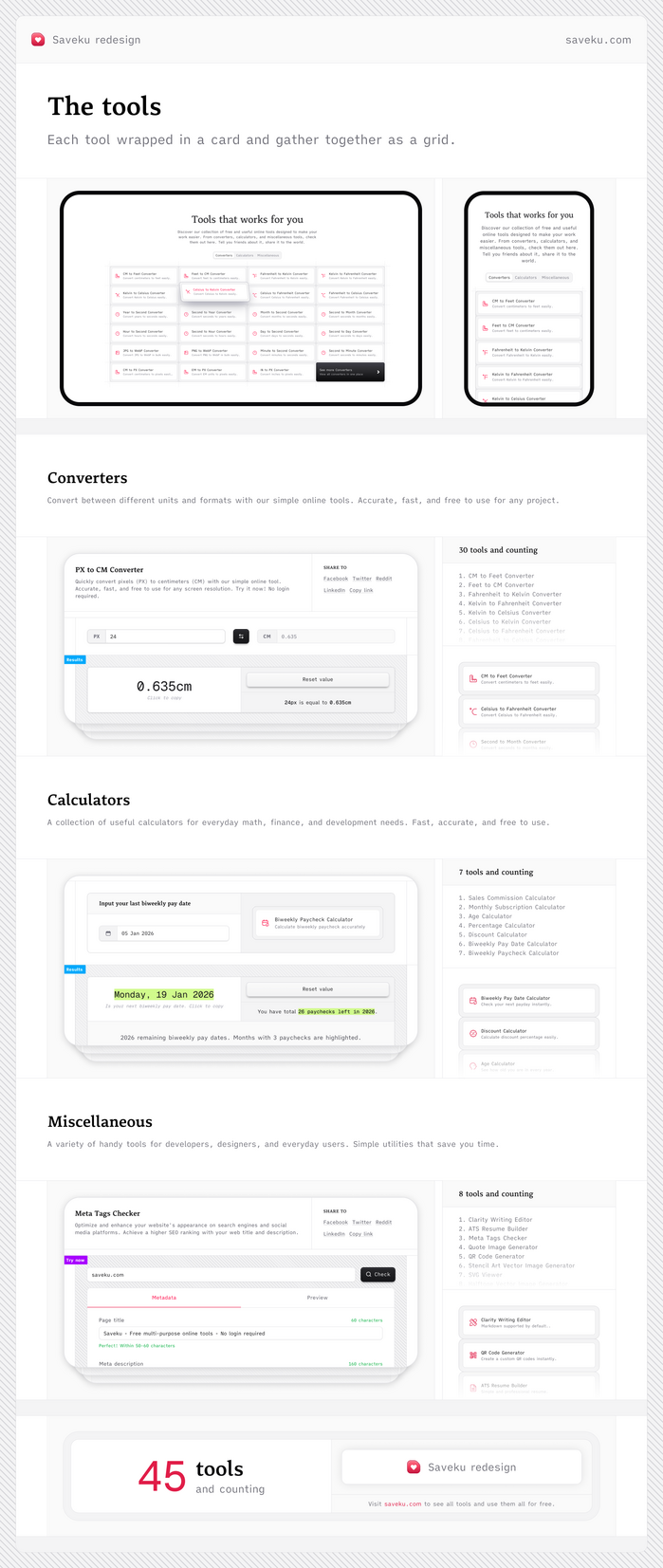 Saveku website redesign 4