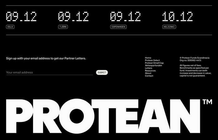 Protean Funds Scandinavia identity and website 7