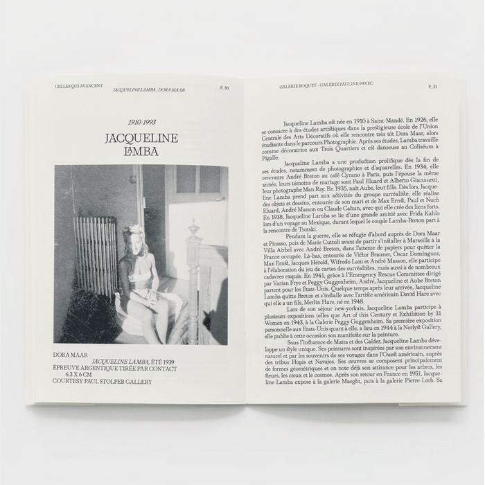 Jacqueline Lamba / Dora Maar – Celles qui avancent exhibition poster and booklet 5
