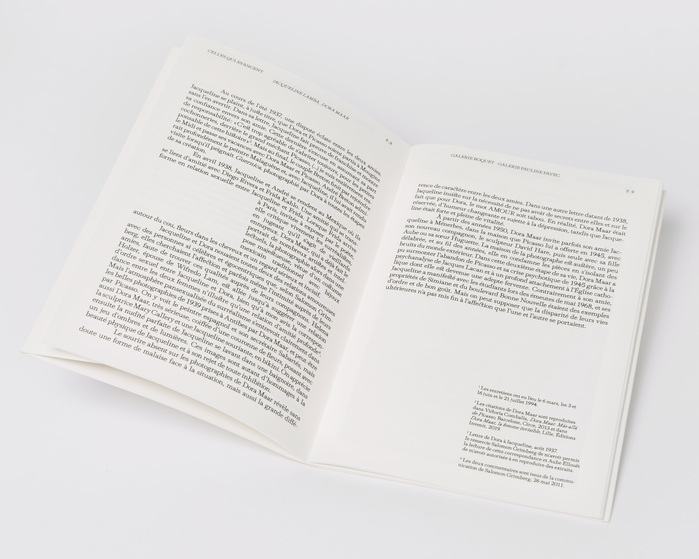 Jacqueline Lamba / Dora Maar – Celles qui avancent exhibition poster and booklet 4