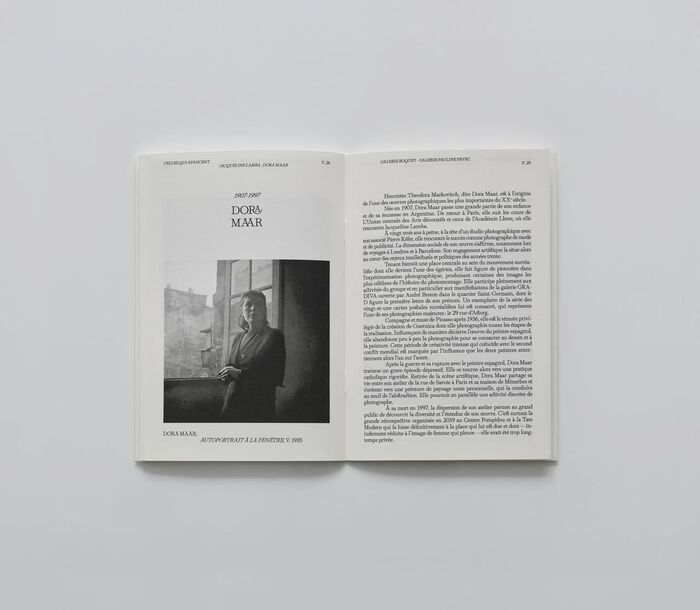 Jacqueline Lamba / Dora Maar – Celles qui avancent exhibition poster and booklet 6