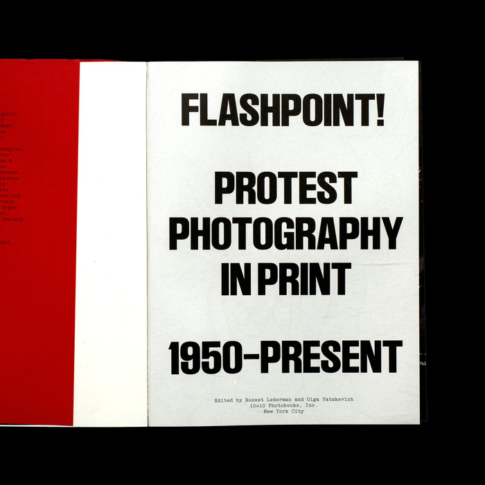 Flashpoint! Protest Photography in Print. 1950–Present 1