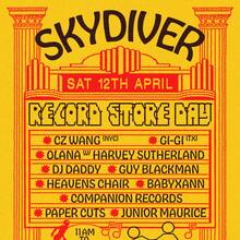 Skydiver’s Record Store Day poster