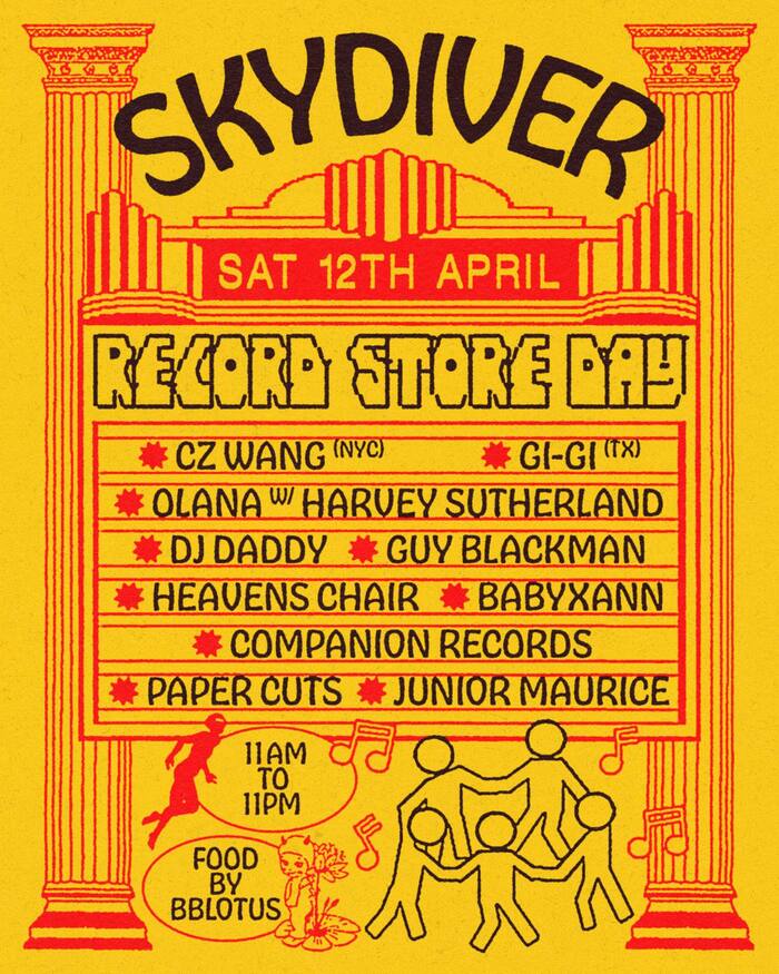 Skydiver’s Record Store Day poster
