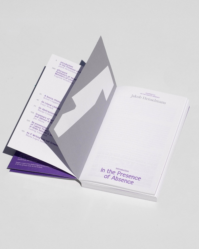 Soapbox issue 6.0, “On the Uses of Absence” 3