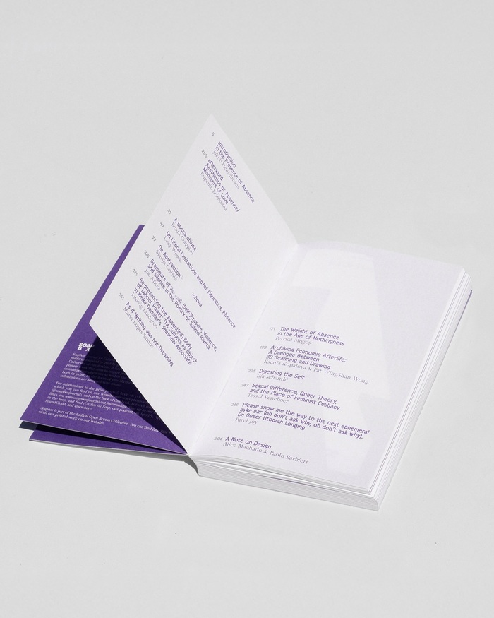 Soapbox issue 6.0, “On the Uses of Absence” 4