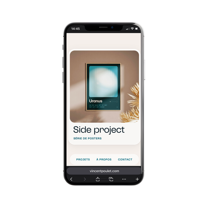 Vincent Poulet portfolio website 5
