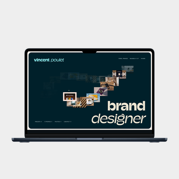 Vincent Poulet portfolio website 2