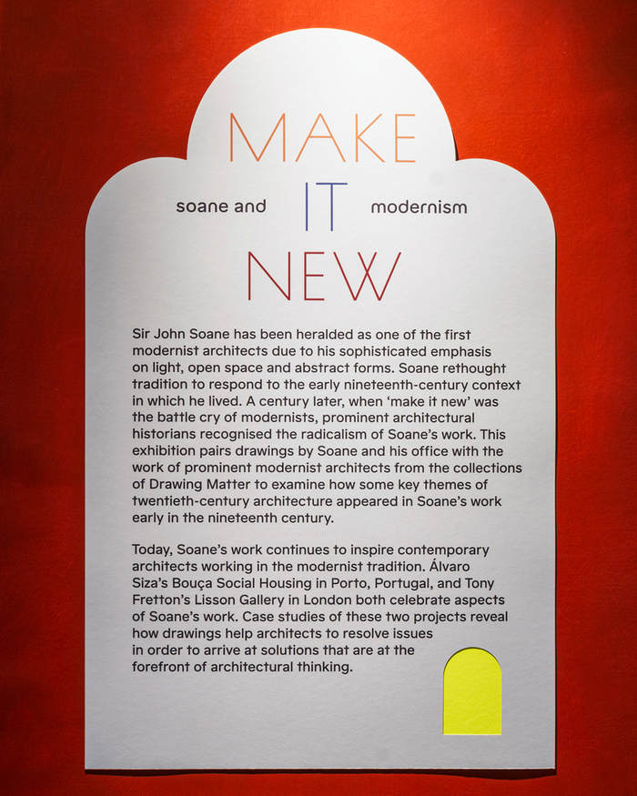 Soane and Modernism: Make It New exhibition 1