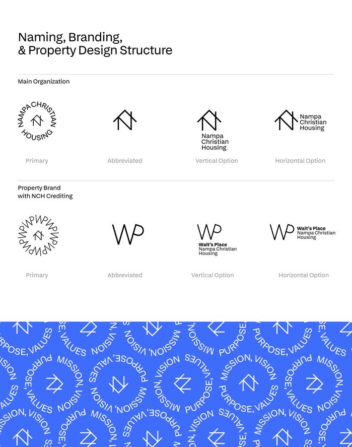 Nampa Christian Housing brand identity 2