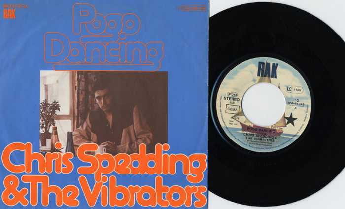 Chris Spedding & The Vibrators – “Pogo Dancing” German single cover 1