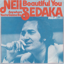 Neil Sedaka – “Beautiful You”<span class="nbsp">&nbsp;</span>/ “Anywhere You’re Gonna Be” German single cover