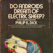 <cite>Do Androids Dream of Electric Sheep?</cite> by Philip K. Dick (Signet)