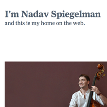 Nadav Spiegelman website