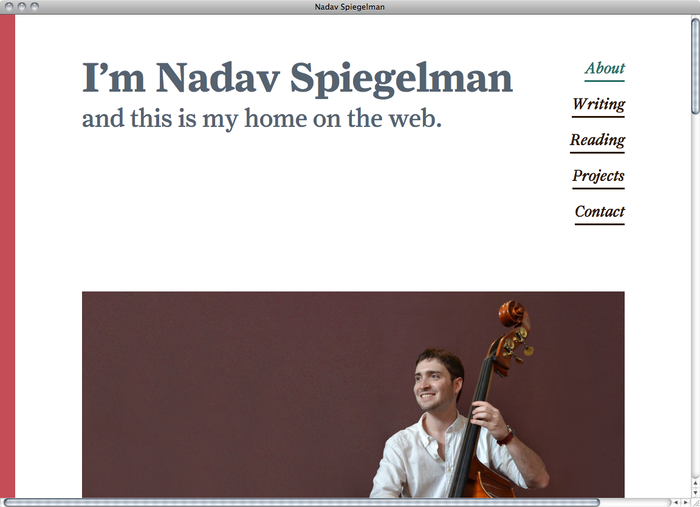 Nadav Spiegelman website 1