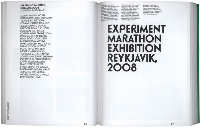 Experiment Marathon by Hans Ulrich Obrist & Olafur Eliasson 3