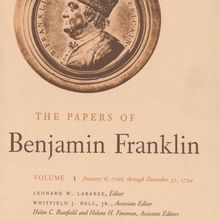 <cite>The Papers of Benjamin Franklin</cite>