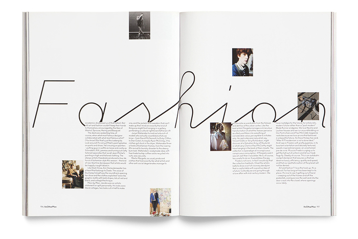 Anoscript for Another Man magazine - Fonts In Use