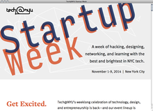 <cite>NYU Startup Week</cite> website