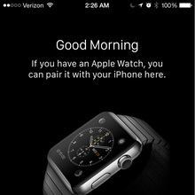 Apple Watch iOS app