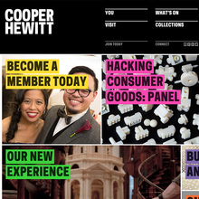 Cooper Hewitt (2014) branding, wayfinding, website