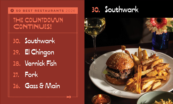 Philadelphia Magazine – “50 Best Restaurants in Philadelphia” 5