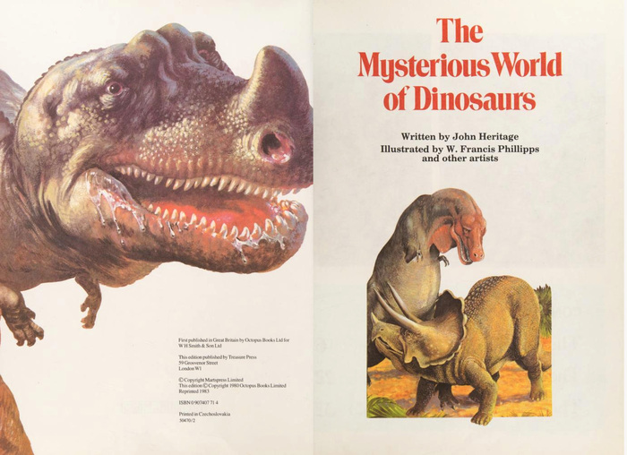 Title page from a 1983 reissue by Treasure Press, ft. . The small print is in .