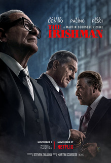 <cite>The Irishman</cite> movie poster and titles