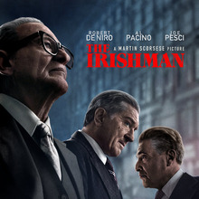 <cite>The Irishman</cite> movie poster and titles