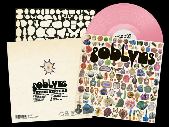Vinyl record showing the backside using Hypnos as well as Spade for the album &amp; tracks titles.
