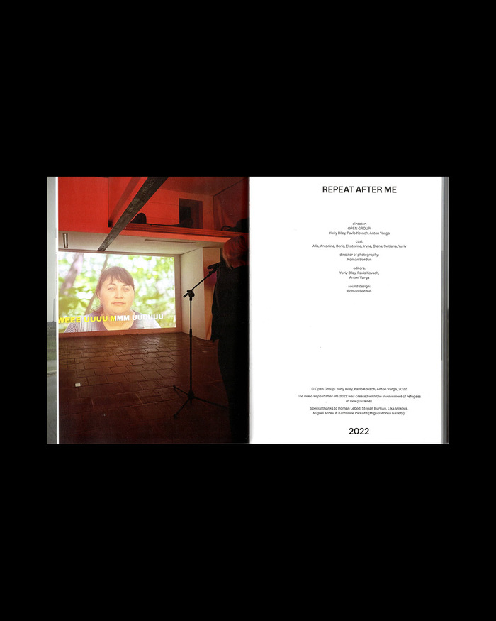 Open Group – Repeat after Me II exhibition catalog 4
